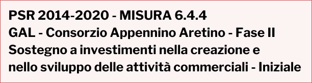 Finanziamento PSR 2014-2020 - MISURA 6.4.4